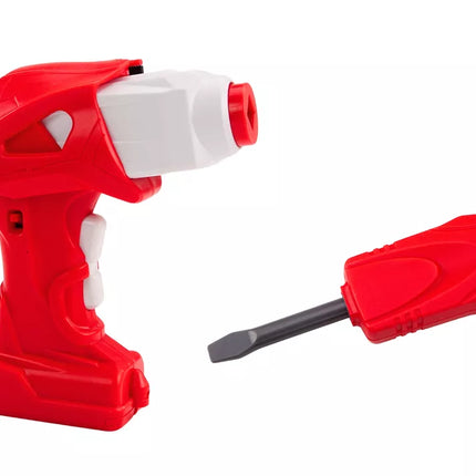 Nuotoliniu būdu valdomas RC besisukantis lokomotyvas, raudonas