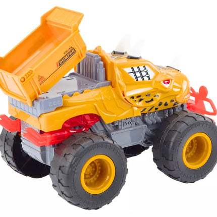 Visureigis automobilis Dinozauras Frikcinis savivartis Sunkvežimis oranžinis