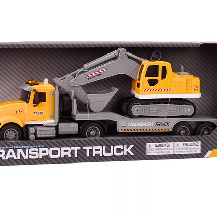 Lora sunkvežimio vikšrinis ekskavatorius, šviesos, garsai, varomas, geltonas