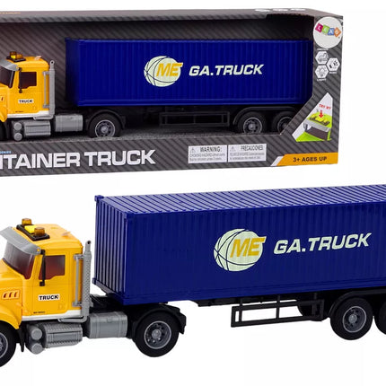 Sunkvežimio Priekabos Žibintai Garsai Važiavimas Geltona