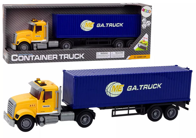 Sunkvežimio Priekabos Žibintai Garsai Važiavimas Geltona