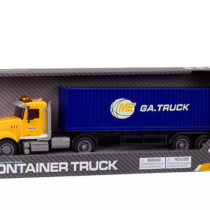 Sunkvežimio Priekabos Žibintai Garsai Važiavimas Geltona