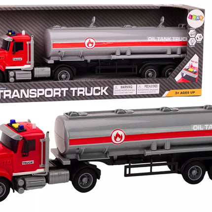 Sunkvežimis Sunkvežimis Cisterna Šviesos Garsai Važiuoja Raudonas