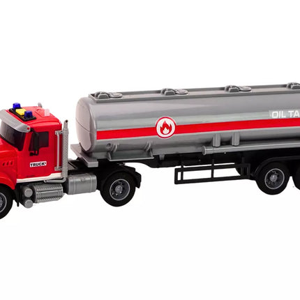 Sunkvežimis Sunkvežimis Cisterna Šviesos Garsai Važiuoja Raudonas