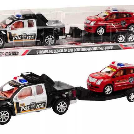 Policijos rinkinys automobilio paėmimas bekelės vilkikas priekaba policija