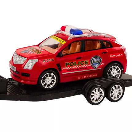 Policijos rinkinys automobilio paėmimas bekelės vilkikas priekaba policija