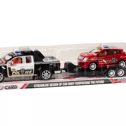 Policijos rinkinys automobilio paėmimas bekelės vilkikas priekaba policija