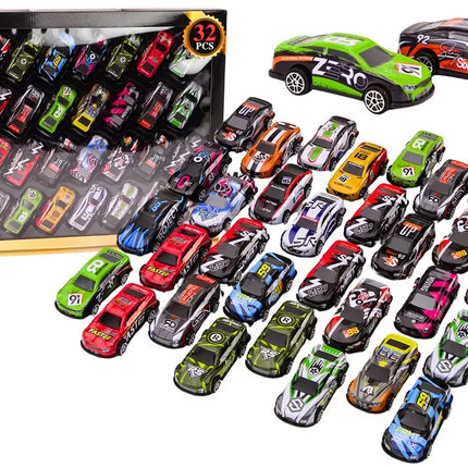 Spyruoklių rinkinys automobiliams, varomiems automobiliams, spalvingas, 32 vienetai