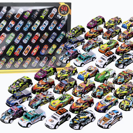 Spyruoklių rinkinys automobiliams, varomiems automobiliams, spalvingas, 50 vienetų