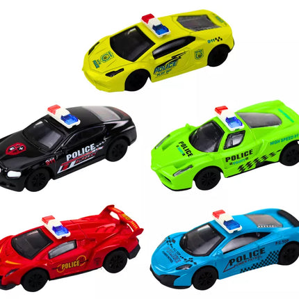 Žaislinis automobilis Policijos spyruoklė 1:43 Metalinis variklis Guminiai ratai