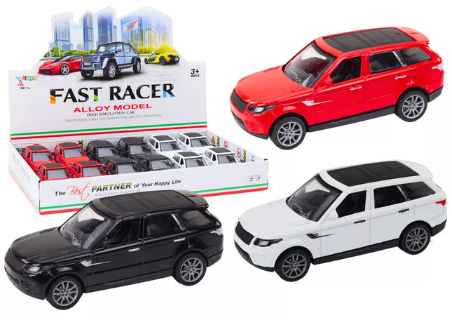 Lengvasis automobilis 1:36, metalinis, juodas, baltas, raudonas