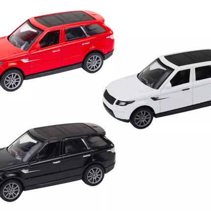 Lengvasis automobilis 1:36, metalinis, juodas, baltas, raudonas