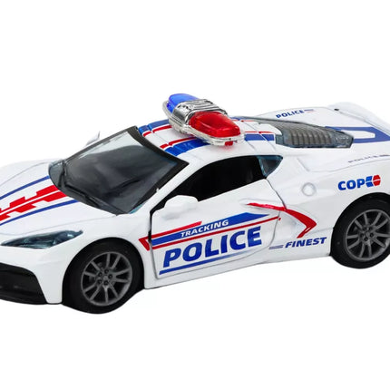 Policijos automobilis Metalinis policijos automobilis 1:32 Pavara Mišinys