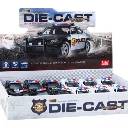 Policijos automobilis Metalinis policijos automobilis 1:32 Pavara Mišinys