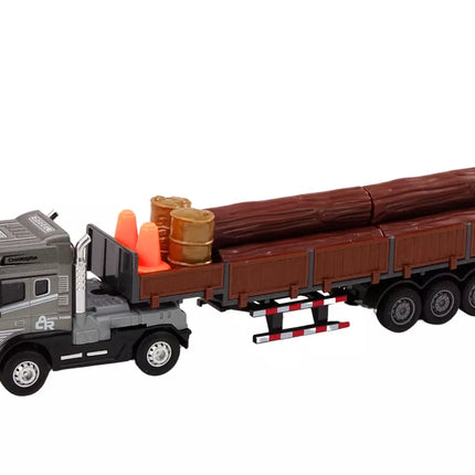 Medinis sunkvežimis su priekaba 1:24 Rąstai Garsai Šviesos