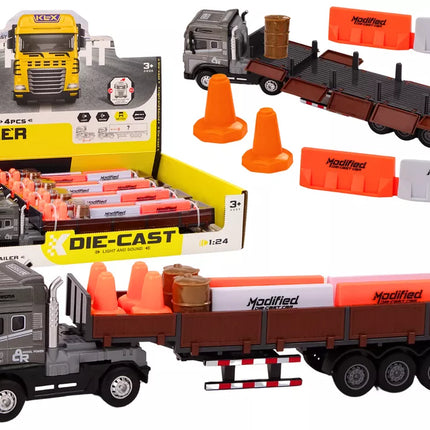 Sunkvežimis su priekaba 1:24 TIR Automobilio sunkvežimio priedai Garsai