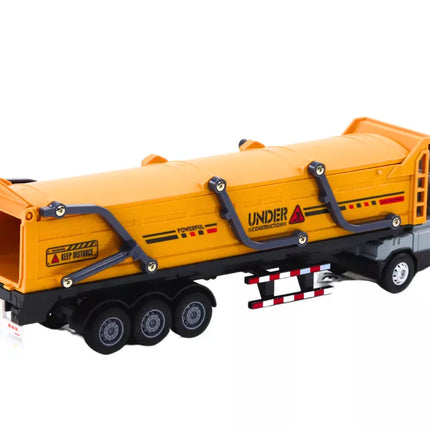 Sunkvežimis su priekaba TIR transporto priemonė 1:24 garsai šviesos geltonas