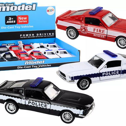 Policijos automobilis ugniagesių departamentas Privilegijuotos transporto priemonės 1:32 Mišinys