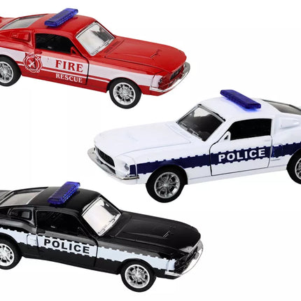 Policijos automobilis ugniagesių departamentas Privilegijuotos transporto priemonės 1:32 Mišinys