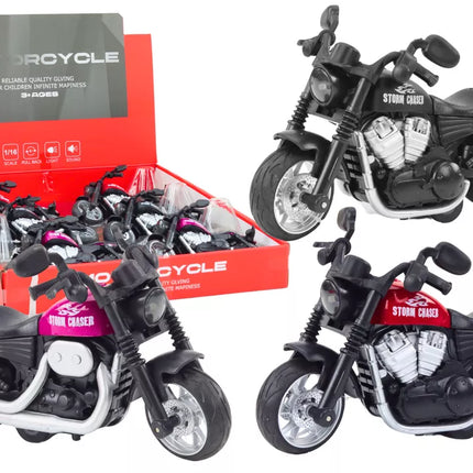 Harley sportinis motociklas su frikciniu varikliu, 3 spalvos