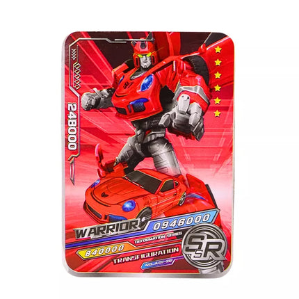 Automobilis-robotas 2 viename, transformuojamas, sportinis, raudonas