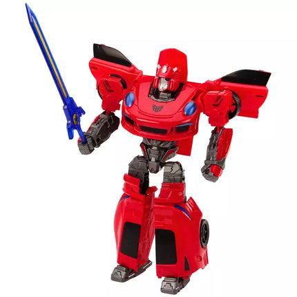 Automobilis-robotas 2 viename, transformuojamas, sportinis, raudonas