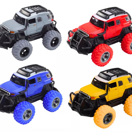 Visureigis automobilis 1:32 metaliniai guminiai ratai šviesos garsai važiuoja