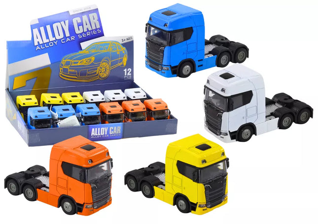 Sunkvežimis be priekabos 1:32, pakeliamas metalinis gaubtas, šviesos, garsai, važiuoja