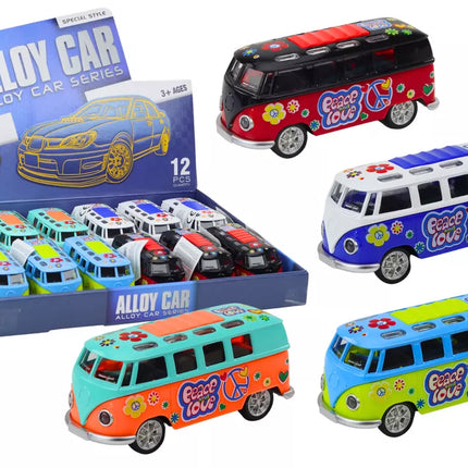 Kemperio autobusas 1:32 Metalinis, šviesos, garsai, važiuoja, atidaromos durys