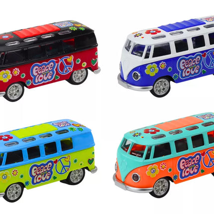 Kemperio autobusas 1:32 Metalinis, šviesos, garsai, važiuoja, atidaromos durys