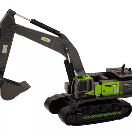 Vikšrinio ekskavatoriaus metalinis kaušas 1:55 juodas ir žalias