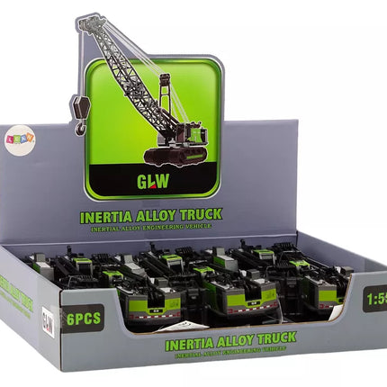 Vikšrinio krano metalinis kablys kranas 1:55 juodas ir žalias