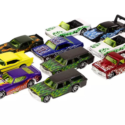 Žaislinis automobilis Lenktyninis automobilis Metalinė spyruoklė 1:64