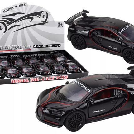 Sportinis automobilis 1:32 Veiksmo figūrėlė Spoileris Metalinis Juodas su garsais