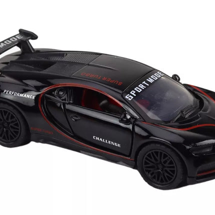 Sportinis automobilis 1:32 Veiksmo figūrėlė Spoileris Metalinis Juodas su garsais