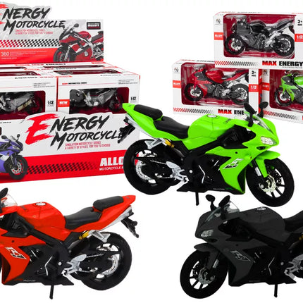 Motociklas sportinis motociklas 1:12 figūrėlė kolekcinis modelis Speeder Mix