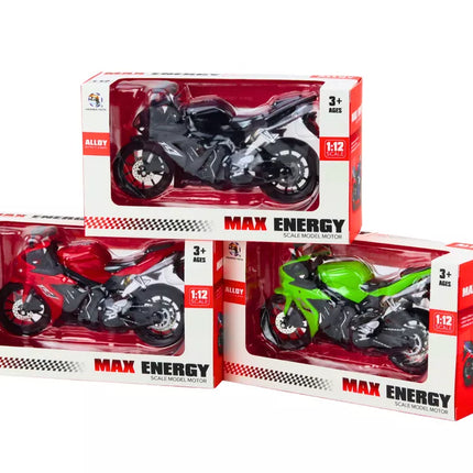 Motociklas sportinis motociklas 1:12 figūrėlė kolekcinis modelis Speeder Mix