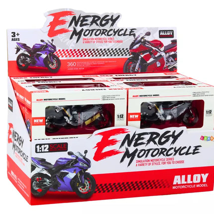 Motociklas sportinis motociklas 1:12 figūrėlė kolekcinis modelis Speeder Mix