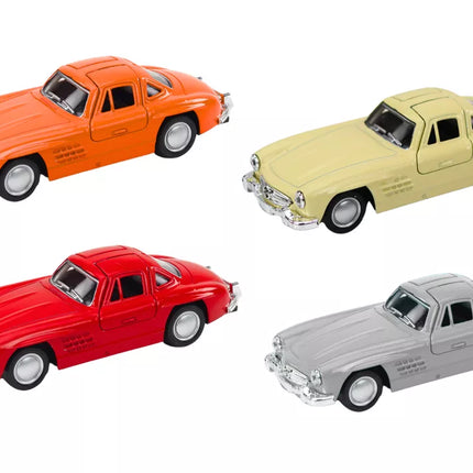 Klasikinis automobilis 1:32 Metalinis atidaromos durelės važiuoja