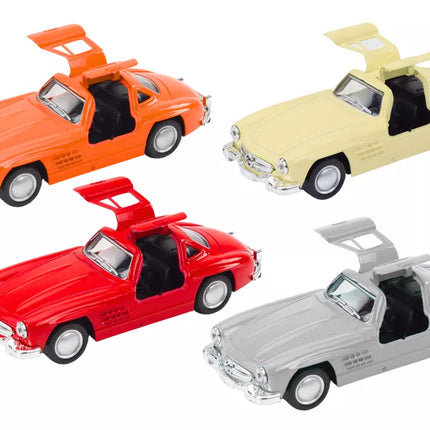 Klasikinis automobilis 1:32 Metalinis atidaromos durelės važiuoja