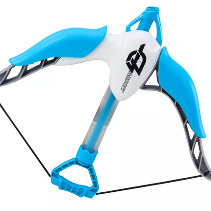 Šaudymo lankas su taikiniu, minkšti strėlės, 8 vnt., baltas ir mėlynas