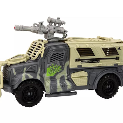 Karinis rinkinys, karinis kovinis automobilis, sraigtasparnis, kareiviai, priedai, garsai