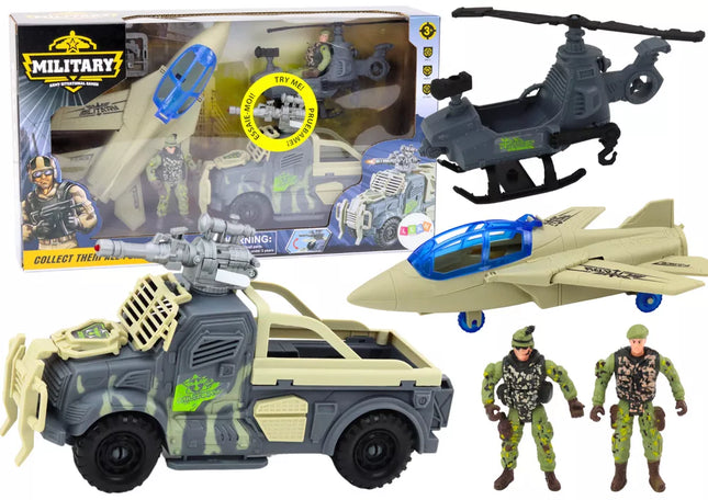 Karinis rinkinys Kariniai koviniai automobiliai Kariai priedai Garsai