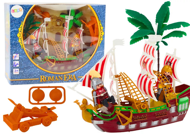 Romėnų Laivas Romėnai Šviesos Garsai Katapulta Palmės