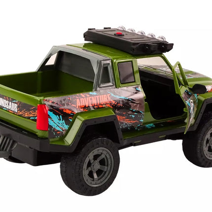 Visureigis medžioklinis automobilis Medžiotojas Dinozauras Šviesos Garsai Žalias