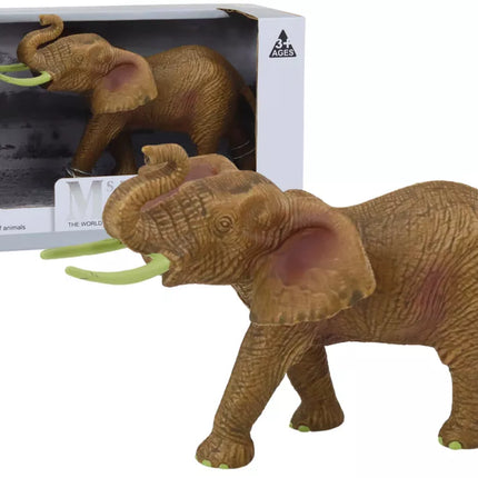 Kolekcinė figūrėlė Afrikos dramblys su pakeltu straubliu Safaris