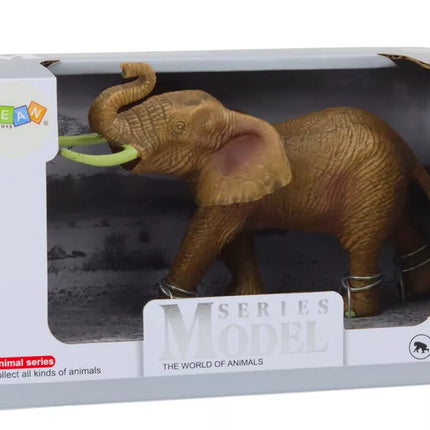Kolekcinė figūrėlė Afrikos dramblys su pakeltu straubliu Safaris