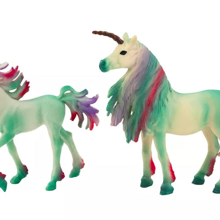 Kolekcinės figūrėlės Vienaragis su žaliu mažyliu 2 vnt.