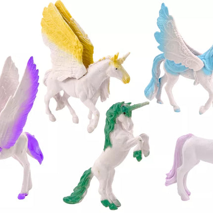Vienaragių Pegaso figūrėlių rinkinys „White Magic“, 6 vnt.