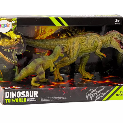 Dinozaurų figūrėlės Tyrannosaurus su mažu rinkiniu 2 vnt.